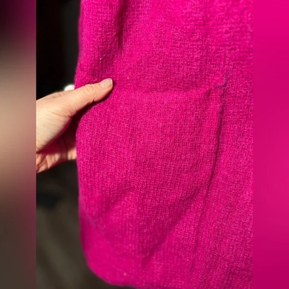 Vintage P.G.E. Mohair Knit Coatigan Blazer • Majestic Magenta • Oversized Luxe - Picture 6 of 17